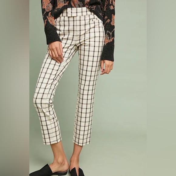 Anthropologie plaid slim trousers - Picture 1 of 5
